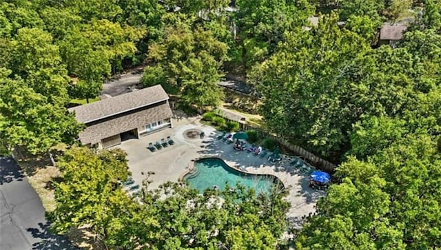 528 W End Cir, Osage Beach, MO 65065 - view from above of property featuring a pool