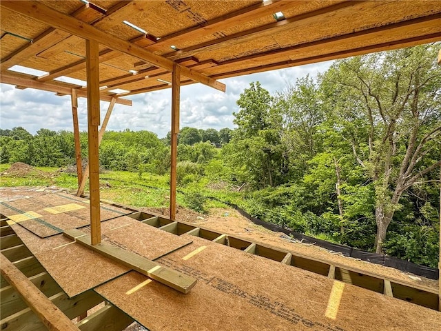 9950 Brockway St, Lenexa, KS 66220 - view of patio featuring a view of trees