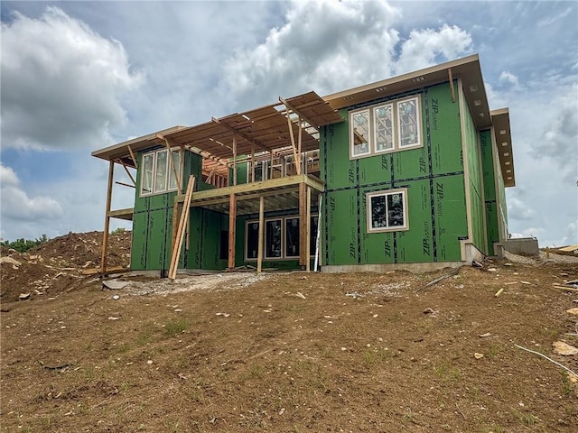 9950 Brockway St, Lenexa, KS 66220 - back of house featuring a wooden deck