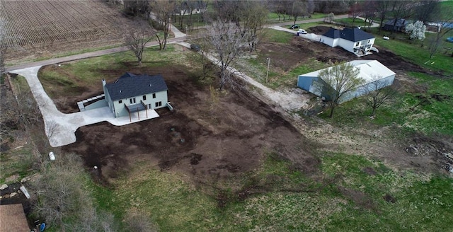 drone / aerial view featuring a rural view