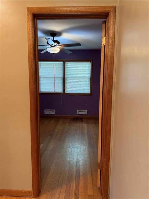 1020 Francis St, Lexington, MO 64067 - hall with hardwood / wood-style flooring