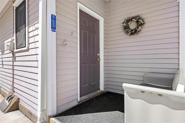 view of exterior entry