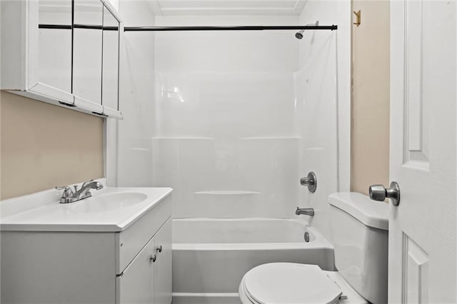 2701 Wilson Ave, Leavenworth, KS 66048 - full bathroom with toilet, vanity, and shower / bath combination