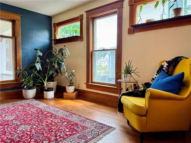 3640 Forest Ave, Kansas City, MO 64109 - living area featuring hardwood / wood-style floors
