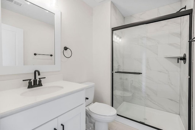16470 W 166th Pl, Olathe, KS 66062 - bathroom with toilet, a stall shower, and vanity