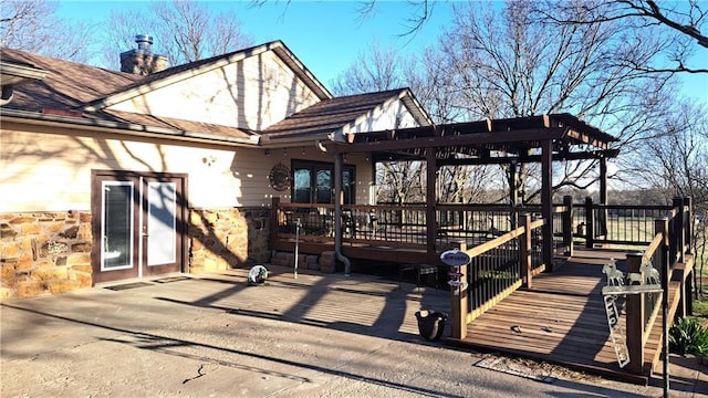 2101A Dove Rd, Longton, KS 67352 - exterior space featuring a deck and a patio area