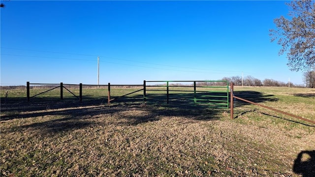 2101A Dove Rd, Longton, KS 67352 - view of yard with fence and a rural view