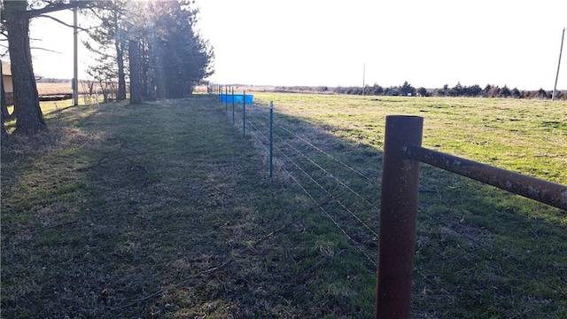 2101A Dove Rd, Longton, KS 67352 - view of yard featuring fence and a rural view