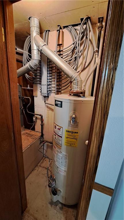2101A Dove Rd, Longton, KS 67352 - utility room with gas water heater