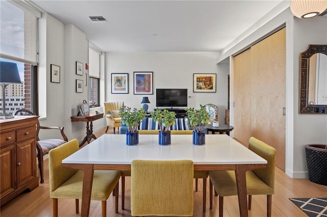 912 Baltimore Ave Unit 802, Kansas City, MO 64105 - dining room featuring light wood-type flooring