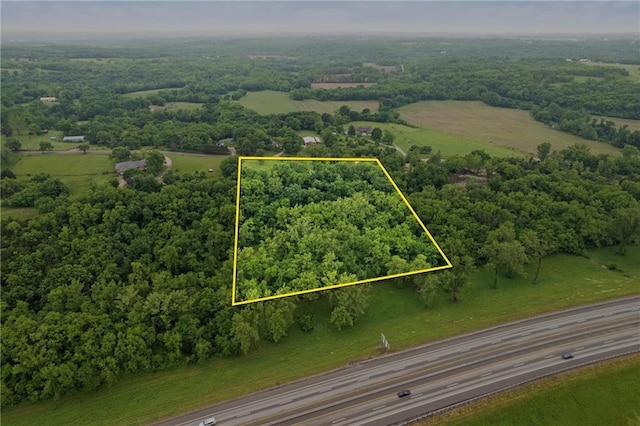 14404 Kansas Ave, Bonner Springs, KS 66012 - aerial overview of property's location with property boundaries highlighted