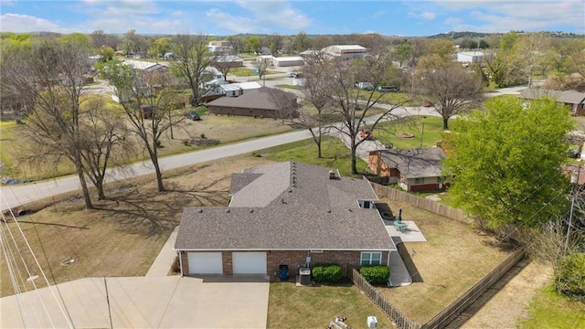 bird's eye view with a residential view