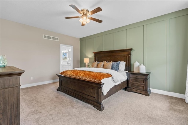 200 NW 180th St, Smithville, MO 64089 - bedroom featuring a decorative wall, carpet, a ceiling fan, baseboards, and ensuite bath