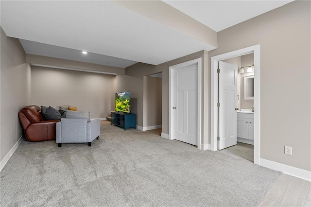 200 NW 180th St, Smithville, MO 64089 - sitting room featuring carpet floors and baseboards