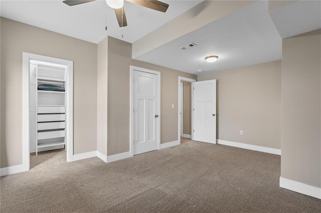 200 NW 180th St, Smithville, MO 64089 - unfurnished bedroom featuring carpet floors, baseboards, and ceiling fan