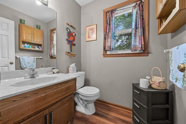 9111 Allman Rd, Lenexa, KS 66219 - bathroom with wood finished floors and vanity