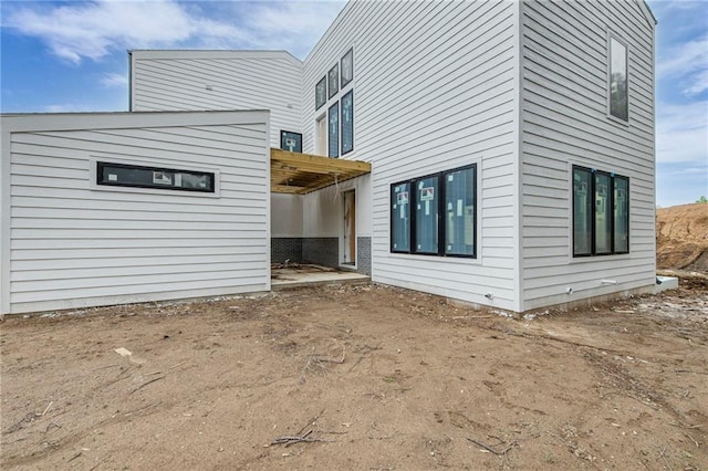 view of rear view of property