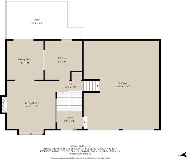 953 N Hickory Dr, Tonganoxie, KS 66086 - floor plan / room layout