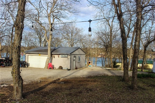 exterior space featuring driveway