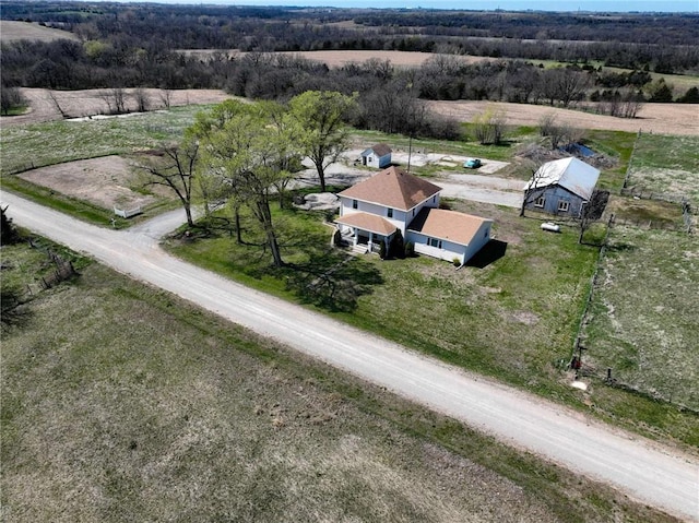 2023 Linden Rd, Hiawatha, KS 66434 - birds eye view of property with a rural view