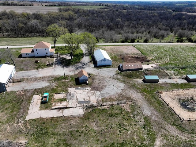 2023 Linden Rd, Hiawatha, KS 66434 - bird's eye view with a wooded view and a rural view