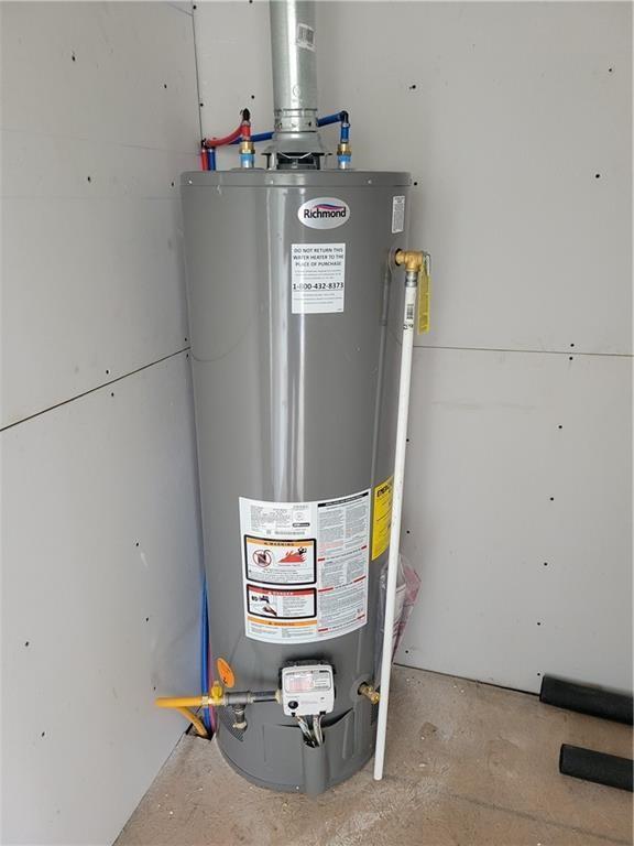 6211 Washington St, Saint Joseph, MO 64504 - utility room with water heater