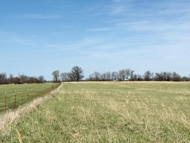 view of landscape featuring a rural view