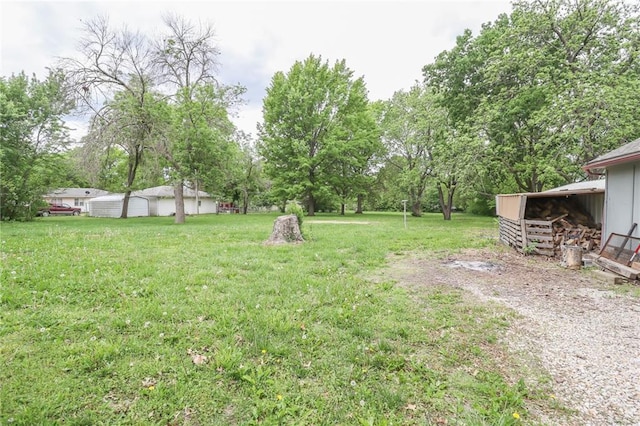 1404 S Market St, Holden, MO 64040 - view of green lawn with view of scattered trees