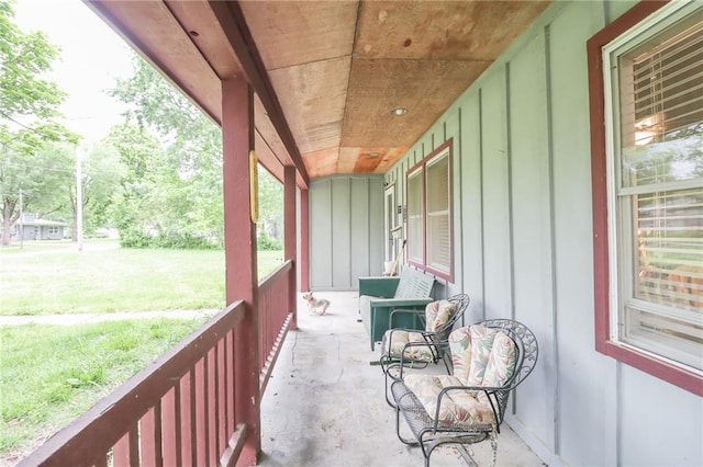 1404 S Market St, Holden, MO 64040 - view of patio / terrace featuring covered porch