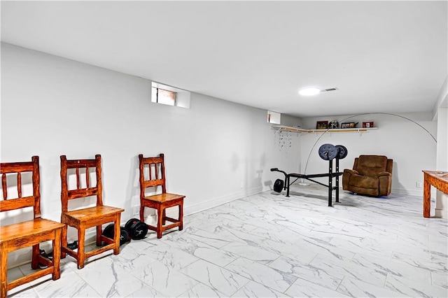 2705 Endicott Ave, Kansas City, KS 66104 - interior space with marble finish floor and baseboards