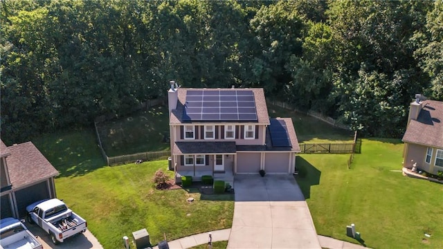 drone / aerial view