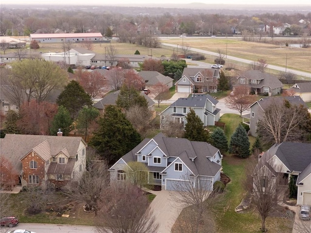 drone / aerial view featuring a residential view