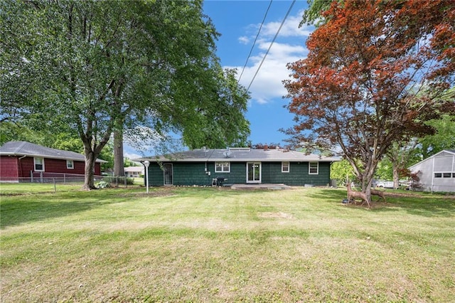 rear view of property with a patio area