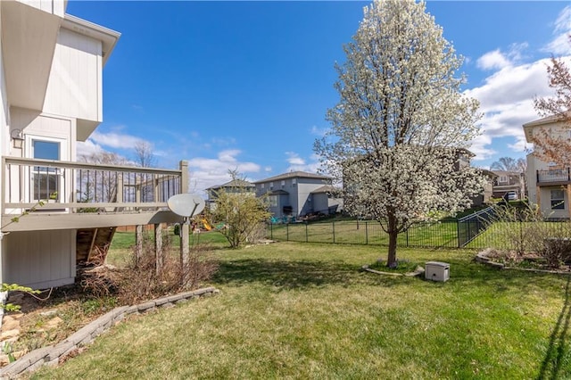 17281 S Kimble St, Olathe, KS 66062 - view of yard with a wooden deck