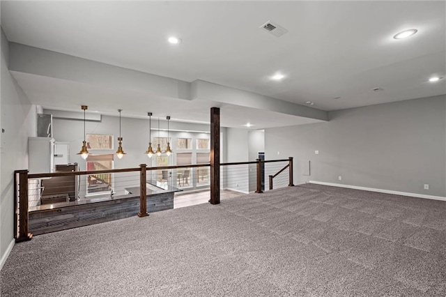 7295 NW Forest Lakes Dr, Parkville, MO 64152 - carpeted spare room with recessed lighting