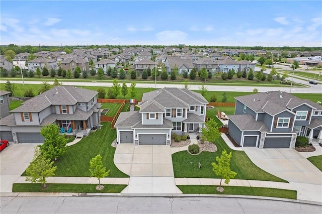 birds eye view of property featuring a residential view