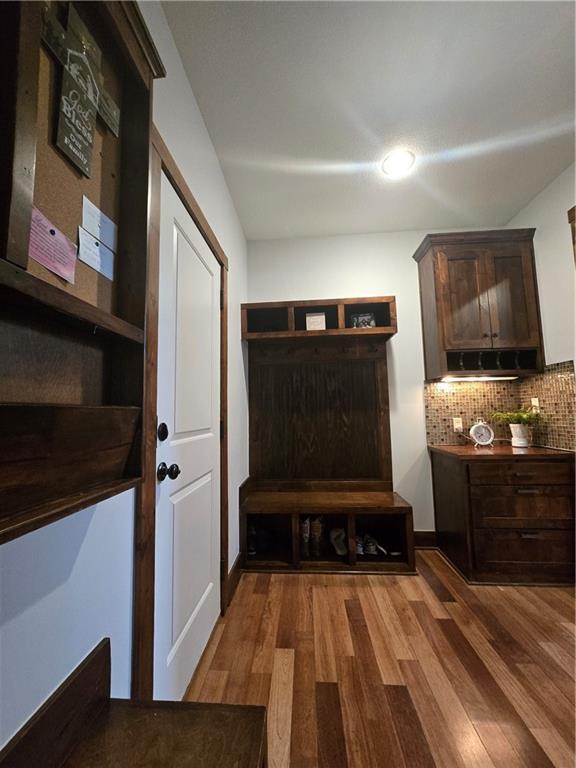 interior space featuring wood finished floors
