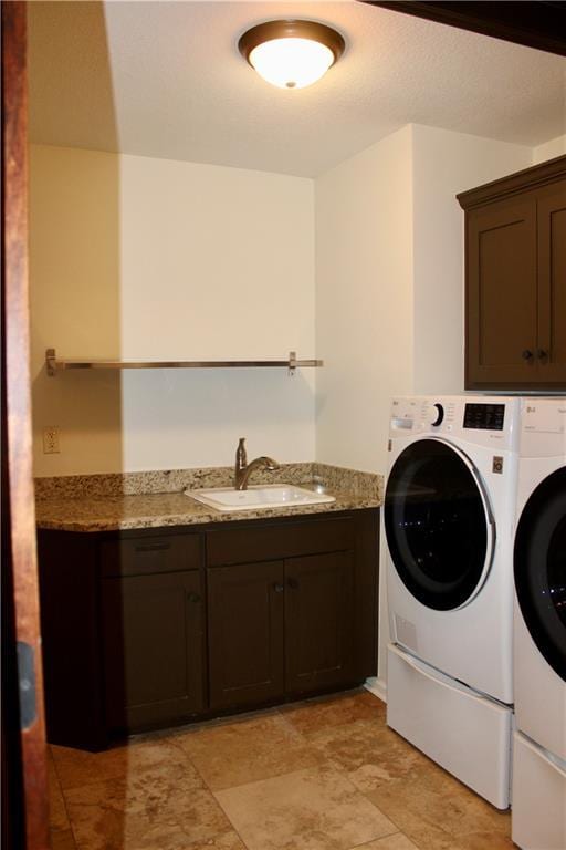6822 Woodstock Ct, Shawnee, KS 66218 - laundry area with cabinet space and independent washer and dryer