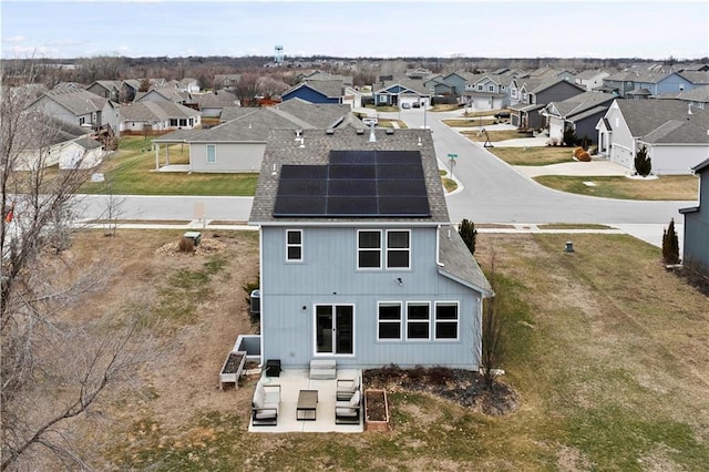bird's eye view with a residential view