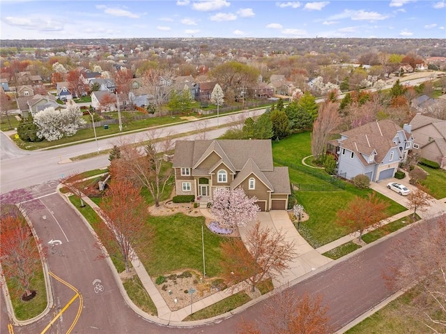 aerial perspective of suburban area
