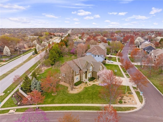 aerial perspective of suburban area