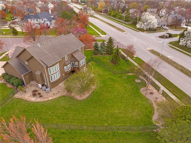 aerial perspective of suburban area