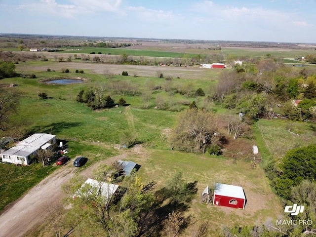 209 S 2nd St, Blue Mound, KS 66010 - drone / aerial view with a rural view
