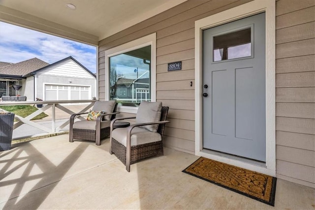 8804 NE 81st Ter, Kansas City, MO 64158 - doorway to property featuring a balcony