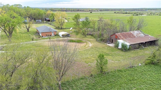 220 W John St, Milo, MO 64767 - birds eye view of property with a rural view