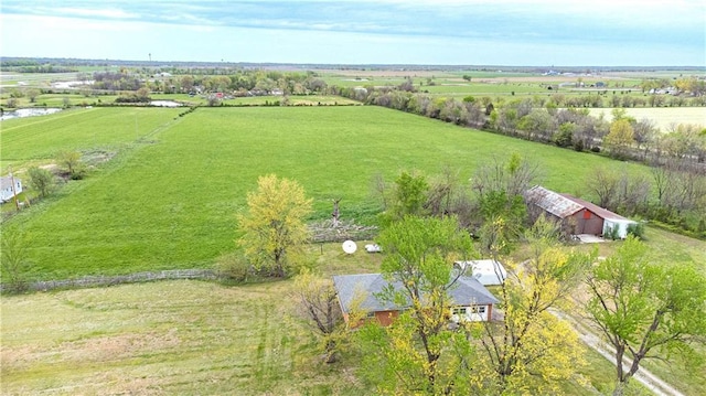 220 W John St, Milo, MO 64767 - birds eye view of property featuring a rural view