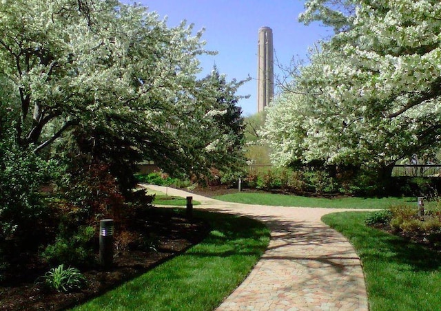 surrounding community with a lawn
