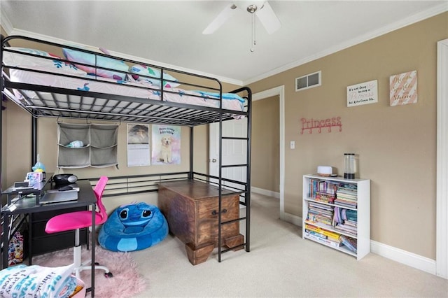 508 S 7th St, Louisburg, KS 66053 - bedroom with crown molding, carpet floors, and baseboards