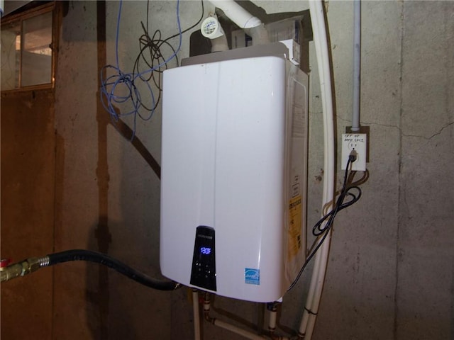 utilities featuring tankless water heater
