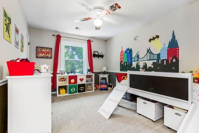 14327 King St, Overland Park, KS 66221 - carpeted bedroom with ceiling fan